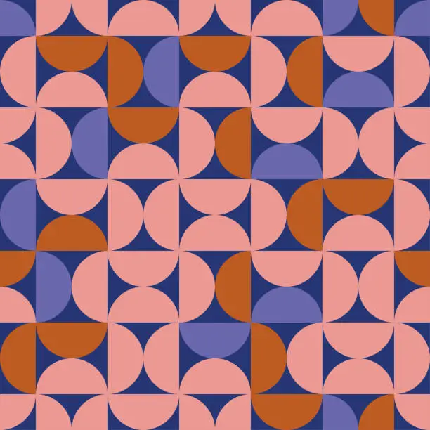 Vector illustration of Geometric minimalist composition pattern.