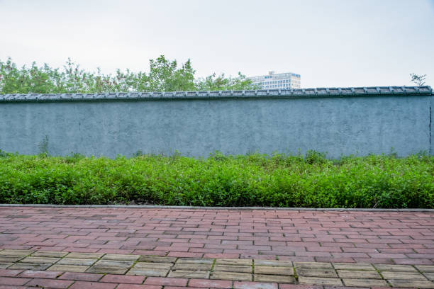 istock The wall of the yard 1493516149