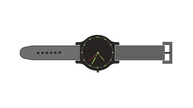 Wrist watch motion graphic animation.