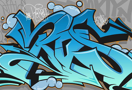 Wildstyle graffiti lettering: Ros. Graffiti street art