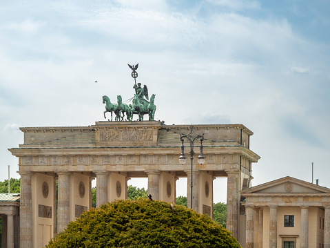 Center of Berlin. Streets of a European city. Capital of Germany.