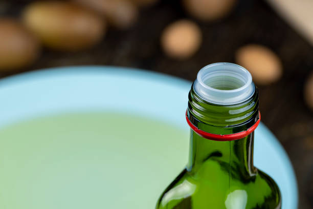 This is a 3D rendered illustration of a olive oil bottle on white background as a mockup