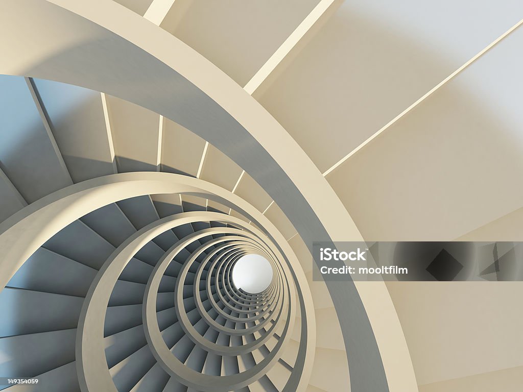 Абстрактный Винтовая лестница - Стоковые фото Вечность роялти-фри