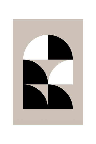 istock Abstract geometric bauhaus wall art decoration poster 1493541959