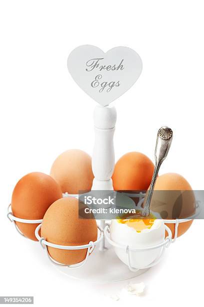 Brown Soft Boiled Eggs Stock Photo - Download Image Now - Animal Egg, Boiled, Breakfast