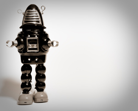 retro robot toy (no trade mark)