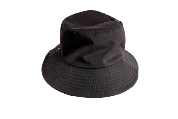 istock Black bucket hat isolated on white. clipping path. 1493542952