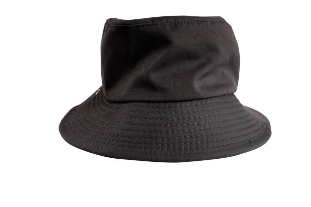 istock Black bucket hat isolated on white. clipping path. 1493542971