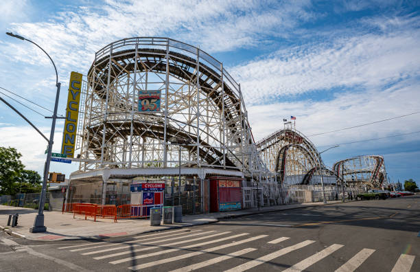 07.09.2022 Coney Island, NY USA Coney Island is a peninsular neighborhood and entertainment area in the southwestern section of the New York City borough of Brooklyn.