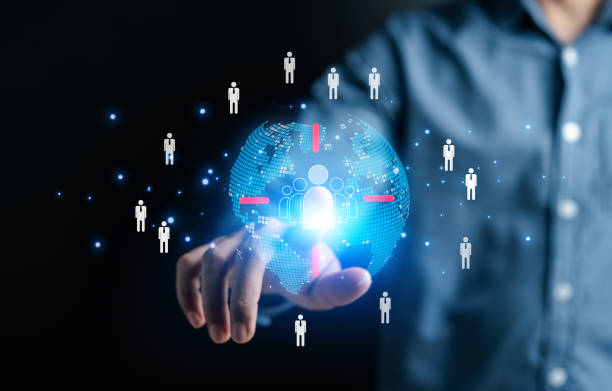 istock CRM or Customer relationship management concept. Businessman use digital data for exchange and connecting network, Teamwork partnership on global network, Digital business marketing. 1493545727