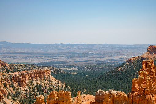 Beautiful view in Bryce Canyon National Park in Bryce Canyon City, Utah