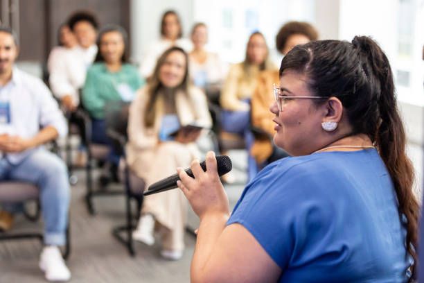 istock event organization member conducting business conference 1493555579
