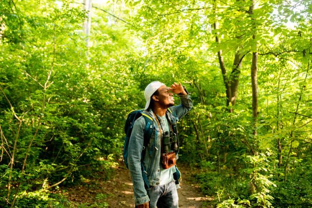 istock Man is enjoying his vacation in nature 1493557139