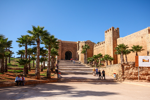 Rabat, Morocco-September 21, 2013: Oudaias Kasbah in Rabat.