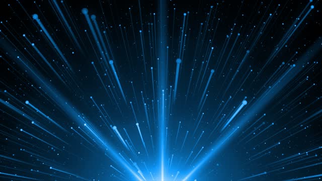 4K Abstract Flying Upwards Sparkle Particles, Shooting Falling Stars, Lightspeed Space Journey, Colorful Glowing Light Rain, Neon Lines Background Animation.