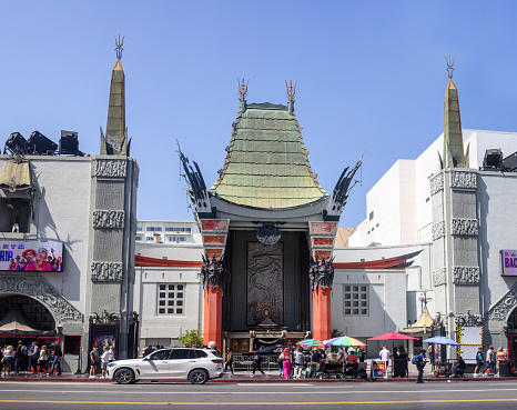 Hollywood, U.S.A. - May 18, 2023. The TCL Chinese Theater, is a Hollywood icon built in 1927.