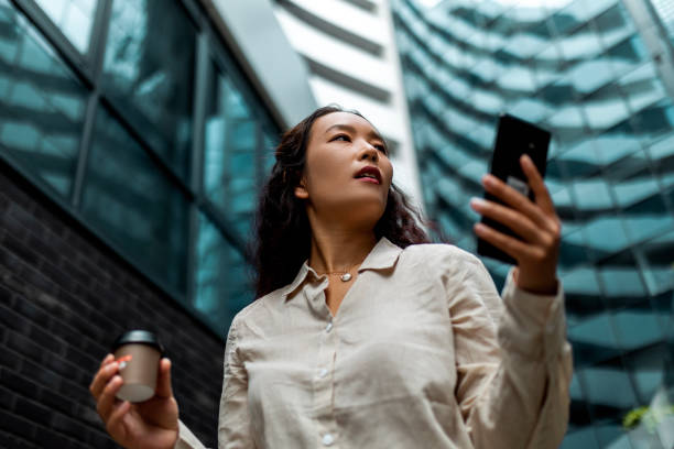 istock Asian businesswoman on a coffee break 1493576690
