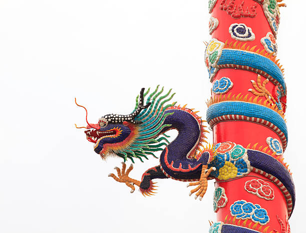 istock purple dragon on pole in chinese temple 149357850