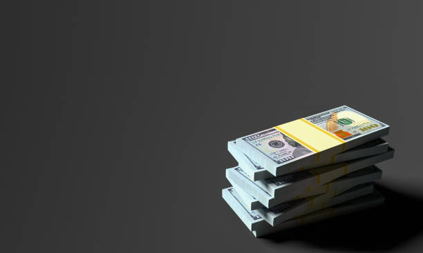 istock Money stacks from dollars with blank blank background. Dollar finance conceptual. 1493587376