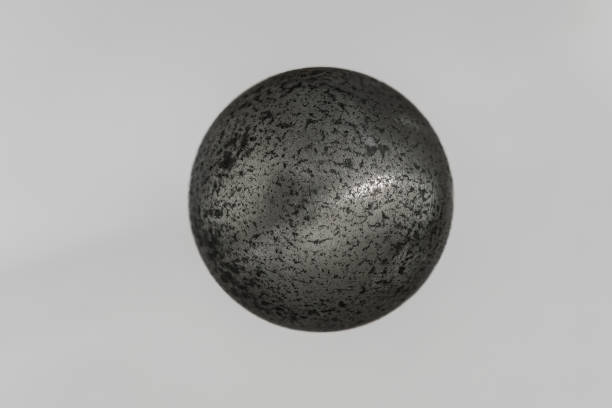 istock striped sphere metal sphere - Metal ball 1493596437