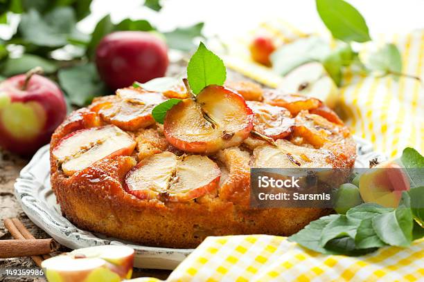 Apple Cake Stock Photo - Download Image Now - Apple - Fruit, Baked, Baked Pastry Item