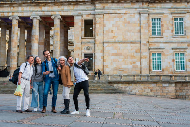 istock Family is visiting the Bolivar square 1493601942