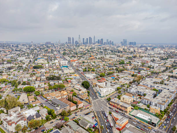 istock LA Downtown above Rampart Village with Beverly Blvd 1493603327