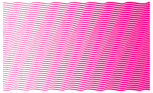 Technology Background with wavy horizontal stripes