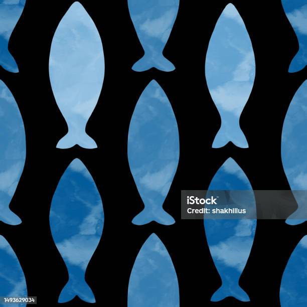 Fish Pattern Stock Illustration - Download Image Now - Abstract, Animal ...