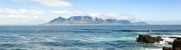istock Panoramic of Table Mountain from Robben Island in South Africa 149363902
