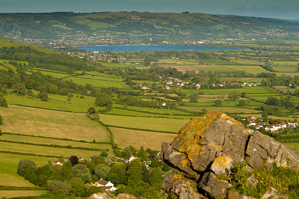 View of Cheddar Reservoir from Crook Peak
