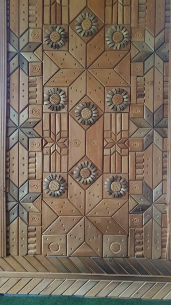istock beautiful charming old time wood carving 1493656554