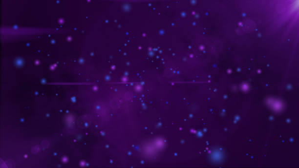 istock Purple Glistering shiny particle rain motion light luminance illustration night background, artistic space bokeh speed matrix magic effect background. 1493661566