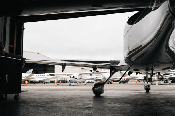 istock An aircraft parked inside the hangar 1493671082