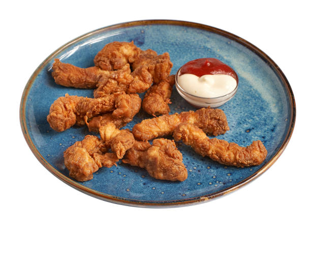 istock beer snacks, Served fried squid in batter, isolated on white. 1493675697