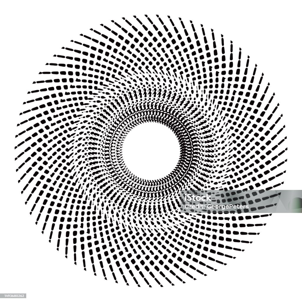 Spiral Line Frame Concentric Spiral Frame Border Stock Illustration - Download Image Now ...