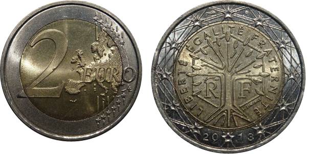 istock Two Euro second map Standard circulation coin Bimetallic: nickel brass clad nickel centre in copper-nickel ring year 2013 1493680714