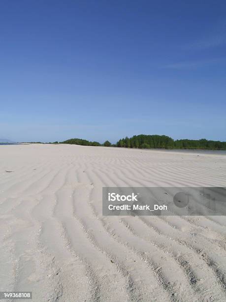Ripples In The Sand With A Clear Blue Sky Stock Photo - Download Image Now - Asia, Bay of Water, Beach