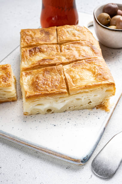 istock Pastries Kol Boregi, Sigara Boregi, on gray concrete table background 1493688003