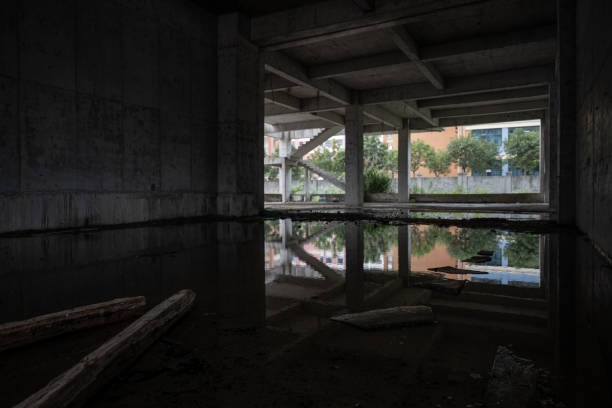 istock Stairs in unfinished commercial buildings 1493690470