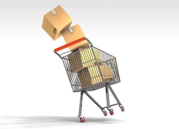 istock Overloaded and Imbalanced Market Trolley 1493690839