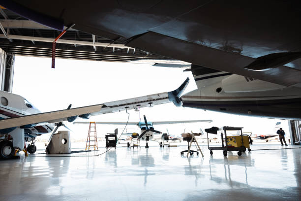 istock The scene at the aircraft maintenance facility 1493694741