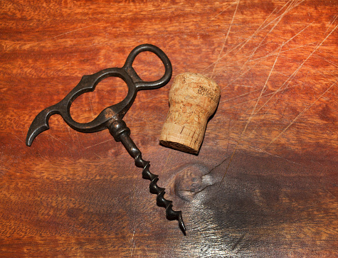 antique iron corkscrew, 18th century