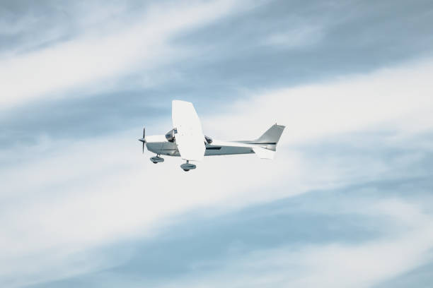 istock A light aircraft glides through the sky 1493697606
