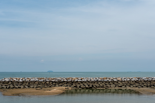 Landscape view of rocky coast