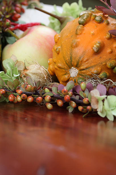 istock Autumn arrangement with pumpkins 149370511