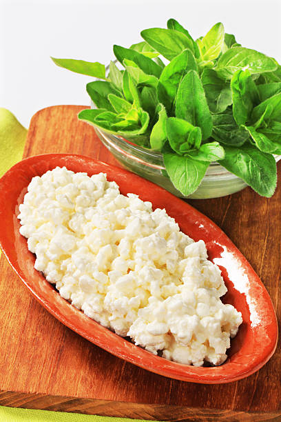 istock cottage cheese on a red plate 149370912