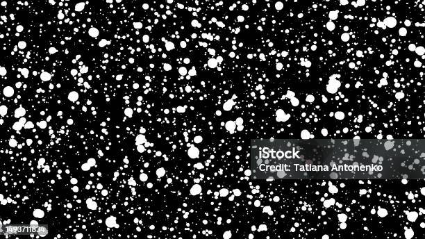 Snow Particles Design Abstract Design Element Of Dots And Particles Isolated Background Snow ...