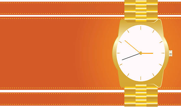 Relógios de Ouro - ilustração de arte vetorial