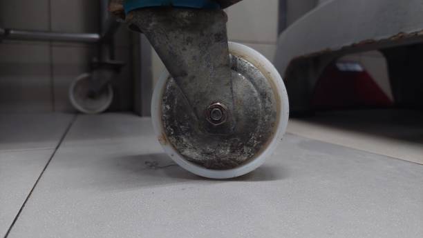 istock Close-up view of the white wheels 1493715508